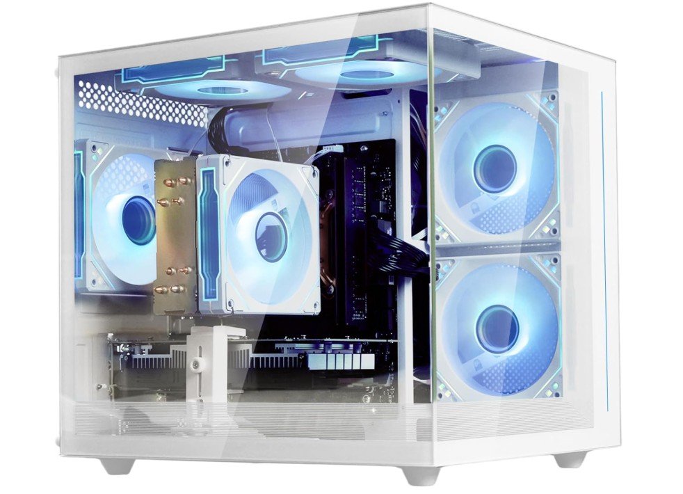 suevery Desktop Computer Prebuilt Gaming PC