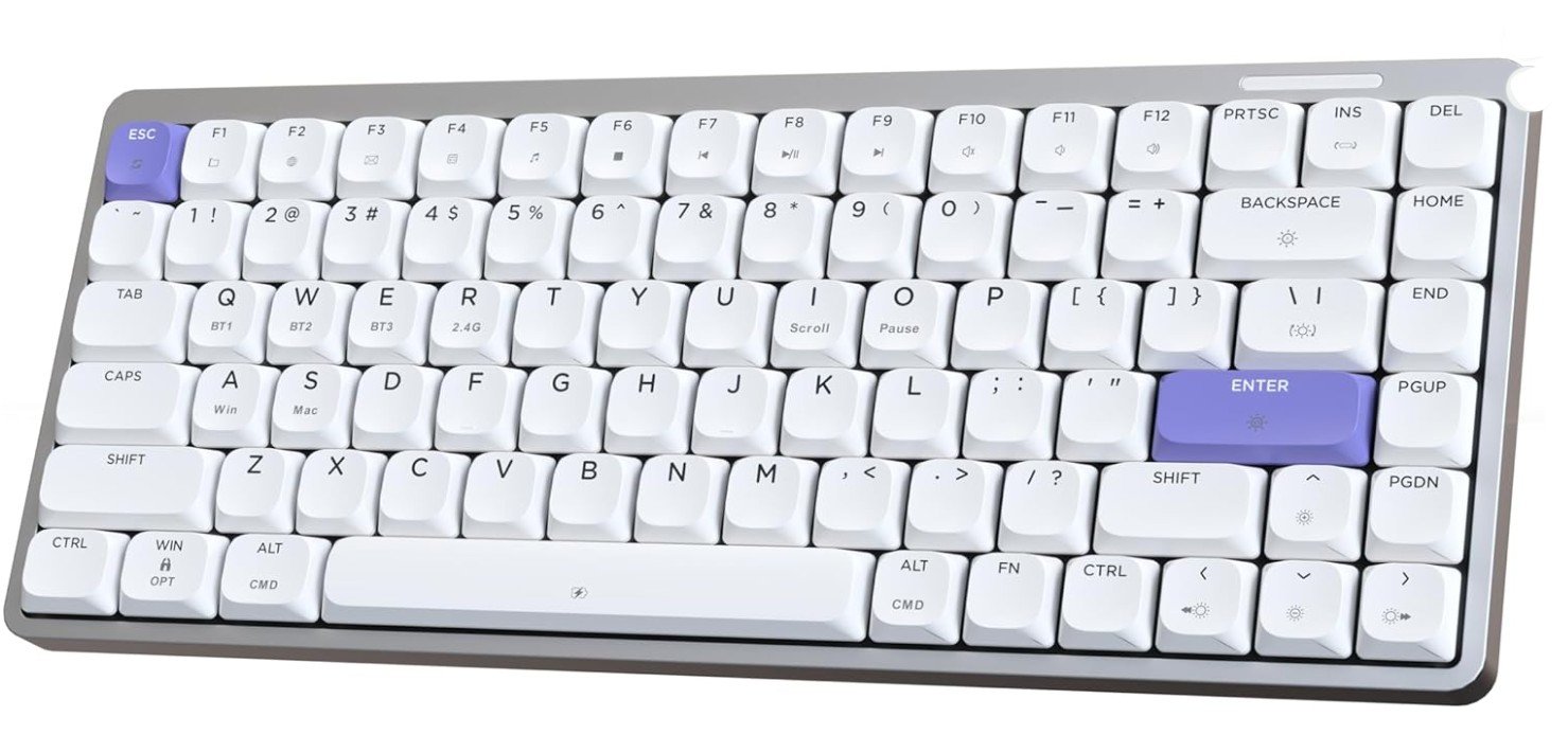 EPOMAKER Luma84 Low Profile Aluminum Mechanical Keyboard