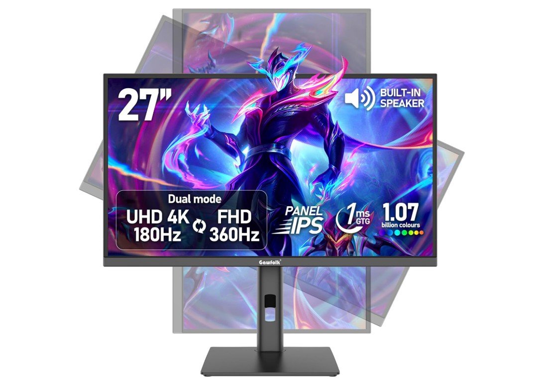 Gawfolk 27 inch 4K Dual-Mode Gaming Monitor