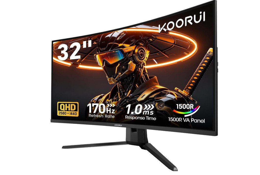 KOORUI 32 Inch Curved Gaming Monitor