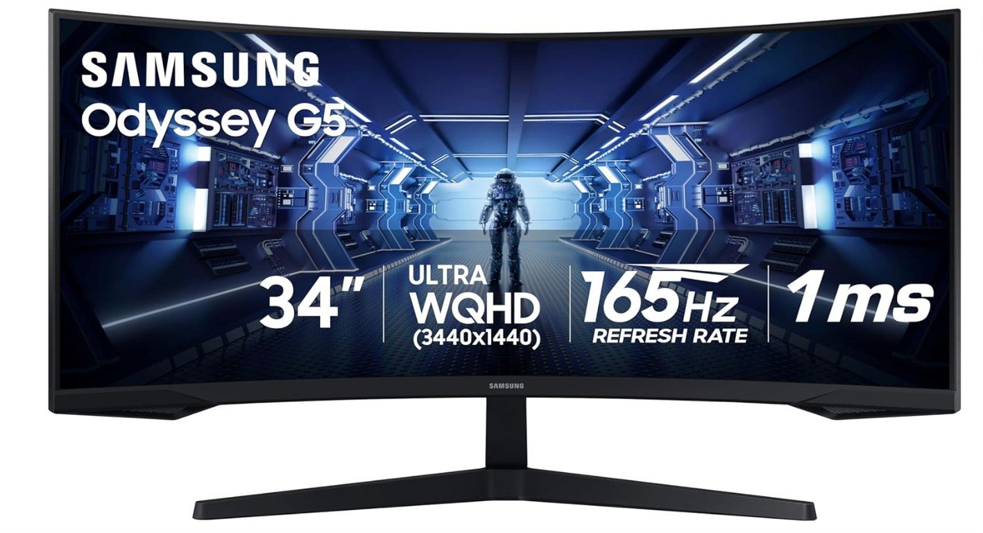 Samsung Odyssey G5 34 inch Ultrawide Gaming Monitor